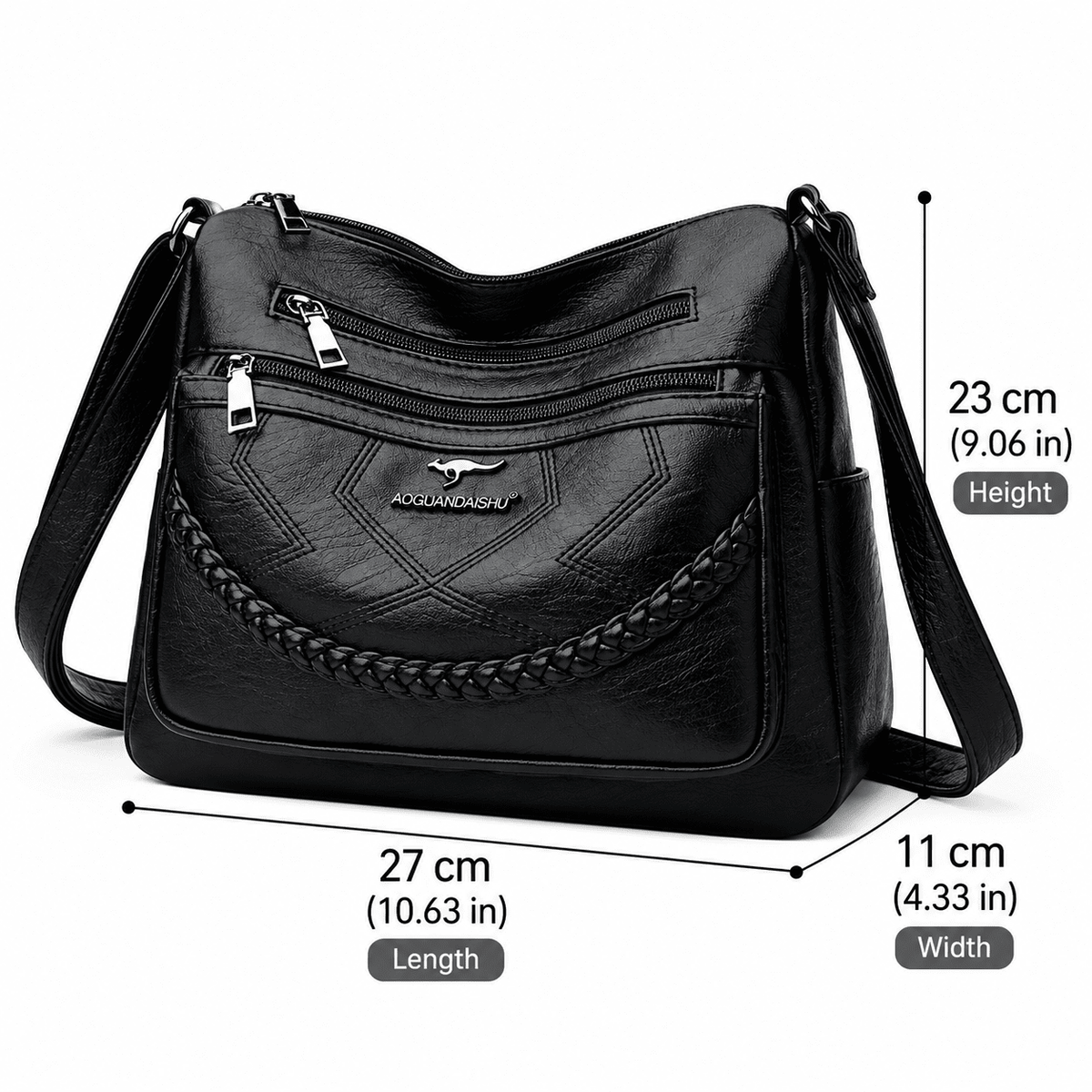 Women’s Leather Shoulder Bag – Classic, Spacious & Elegant | Rosalie Women’s Leather Shoulder Bag – Classic, Spacious & Elegant | Rosalie 