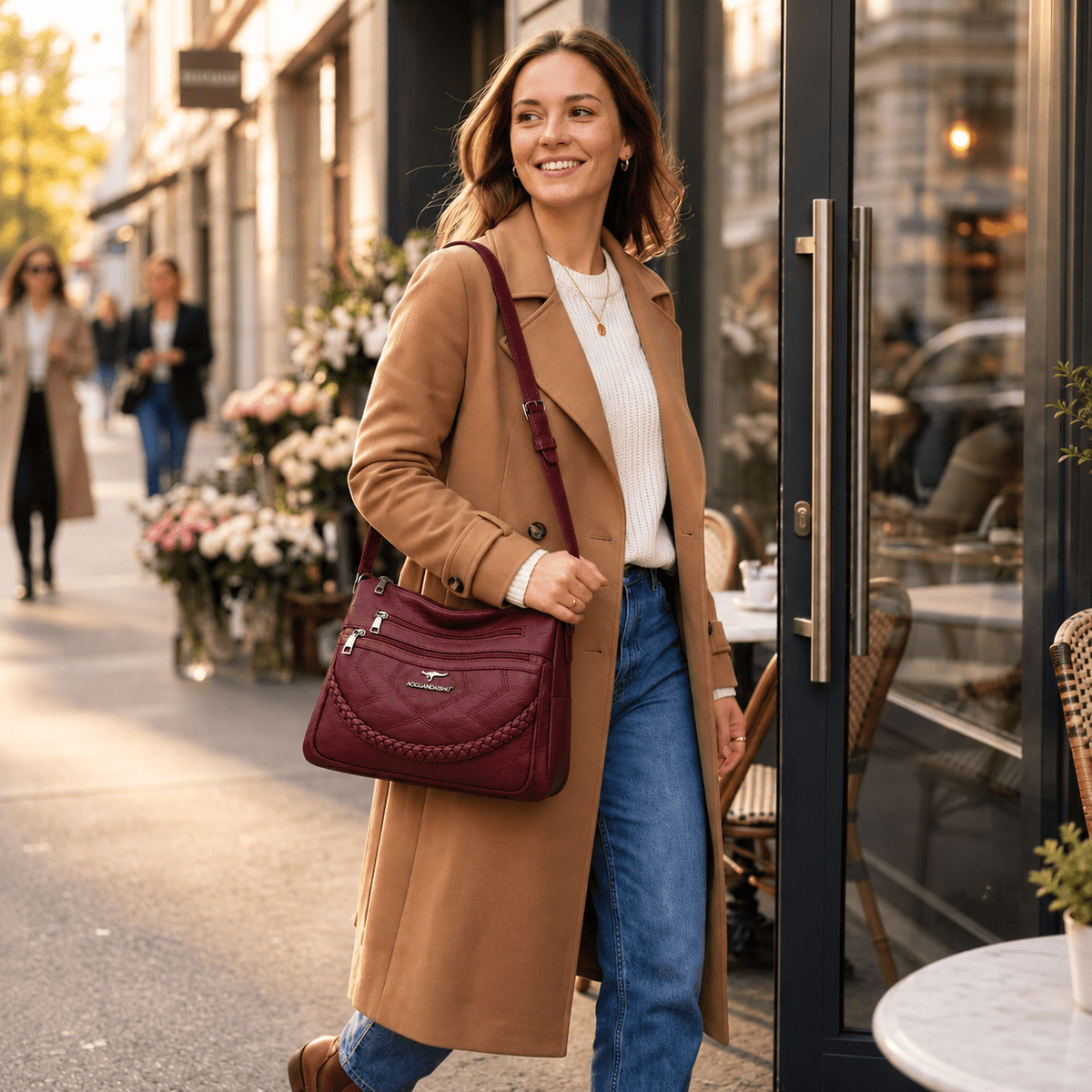 Women’s Leather Shoulder Bag – Classic, Spacious & Elegant | Rosalie Women’s Leather Shoulder Bag – Classic, Spacious & Elegant | Rosalie 