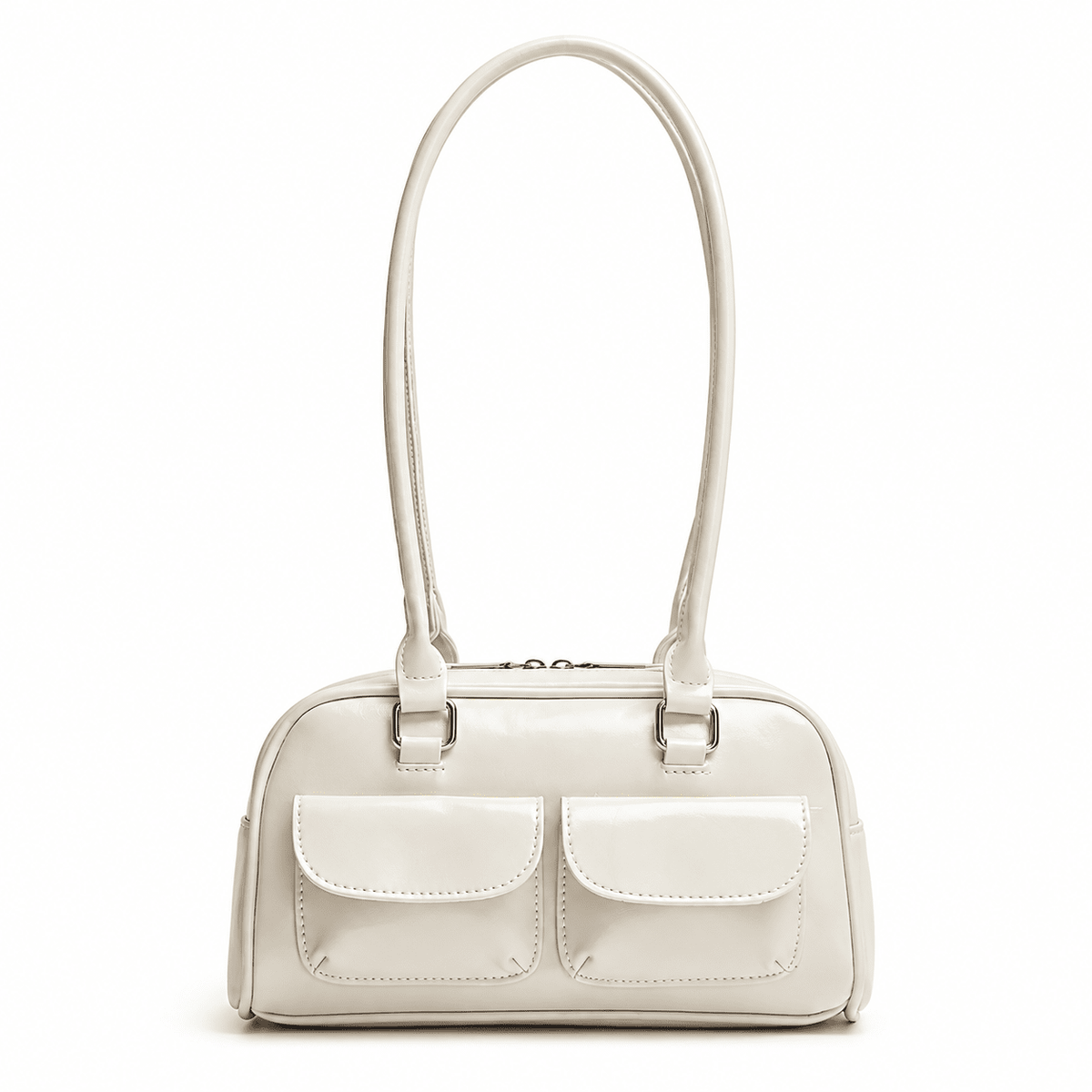 Women’s Leather Shoulder Bag – Versatile and Elegant | Arya Élise Women’s Leather Shoulder Bag – Versatile and Elegant | Arya Élise White
