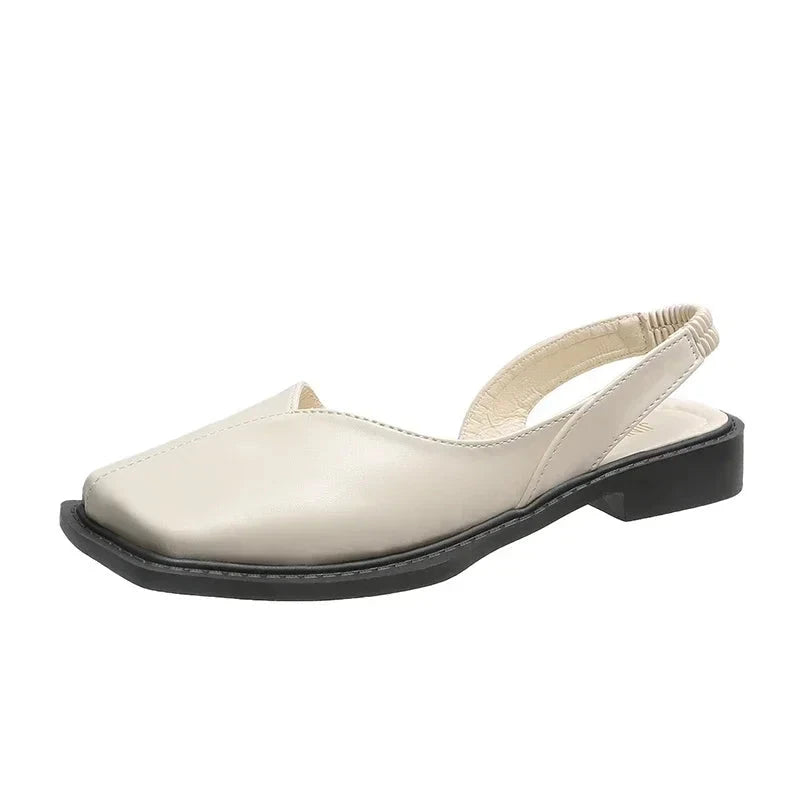 Women's Leather Square-Toe Sandals, Elegant Design & Padded Insole – Grace Women's Leather Square-Toe Sandals, Elegant Design & Padded Insole – Grace 