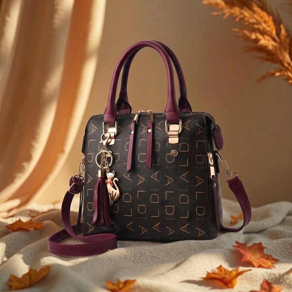 Women's Leather Tote Bag with Luxurious Design - Estelle Noélie Women's Leather Tote Bag with Luxurious Design - Estelle Noélie 