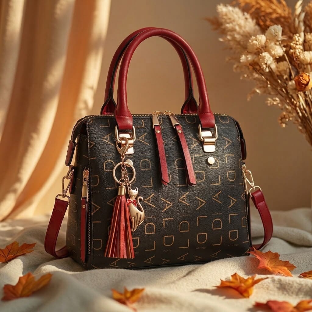 Women's Leather Tote Bag with Luxurious Design - Estelle Noélie Women's Leather Tote Bag with Luxurious Design - Estelle Noélie 