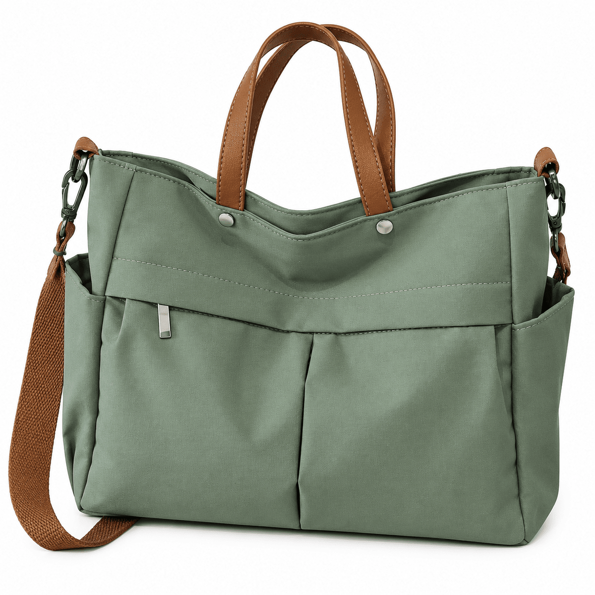 Women's Nylon Tote Bag with Multiple Pockets and Large Capacity — Élise Monceau Women's Nylon Tote Bag with Multiple Pockets and Large Capacity — Élise Monceau 