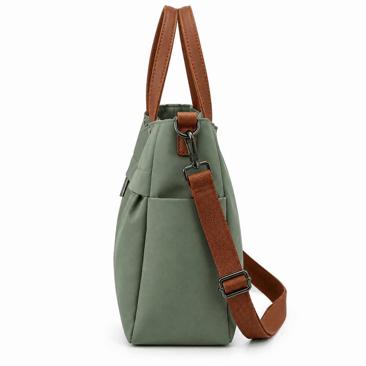 Women's Nylon Tote Bag with Multiple Pockets and Large Capacity — Élise Monceau Women's Nylon Tote Bag with Multiple Pockets and Large Capacity — Élise Monceau 