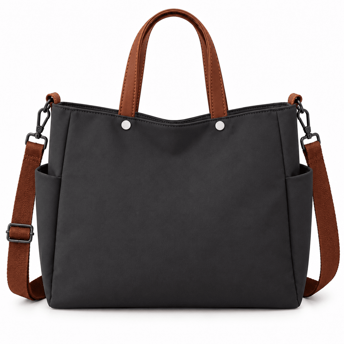 Women's Nylon Tote Bag with Multiple Pockets and Large Capacity — Élise Monceau Women's Nylon Tote Bag with Multiple Pockets and Large Capacity — Élise Monceau 
