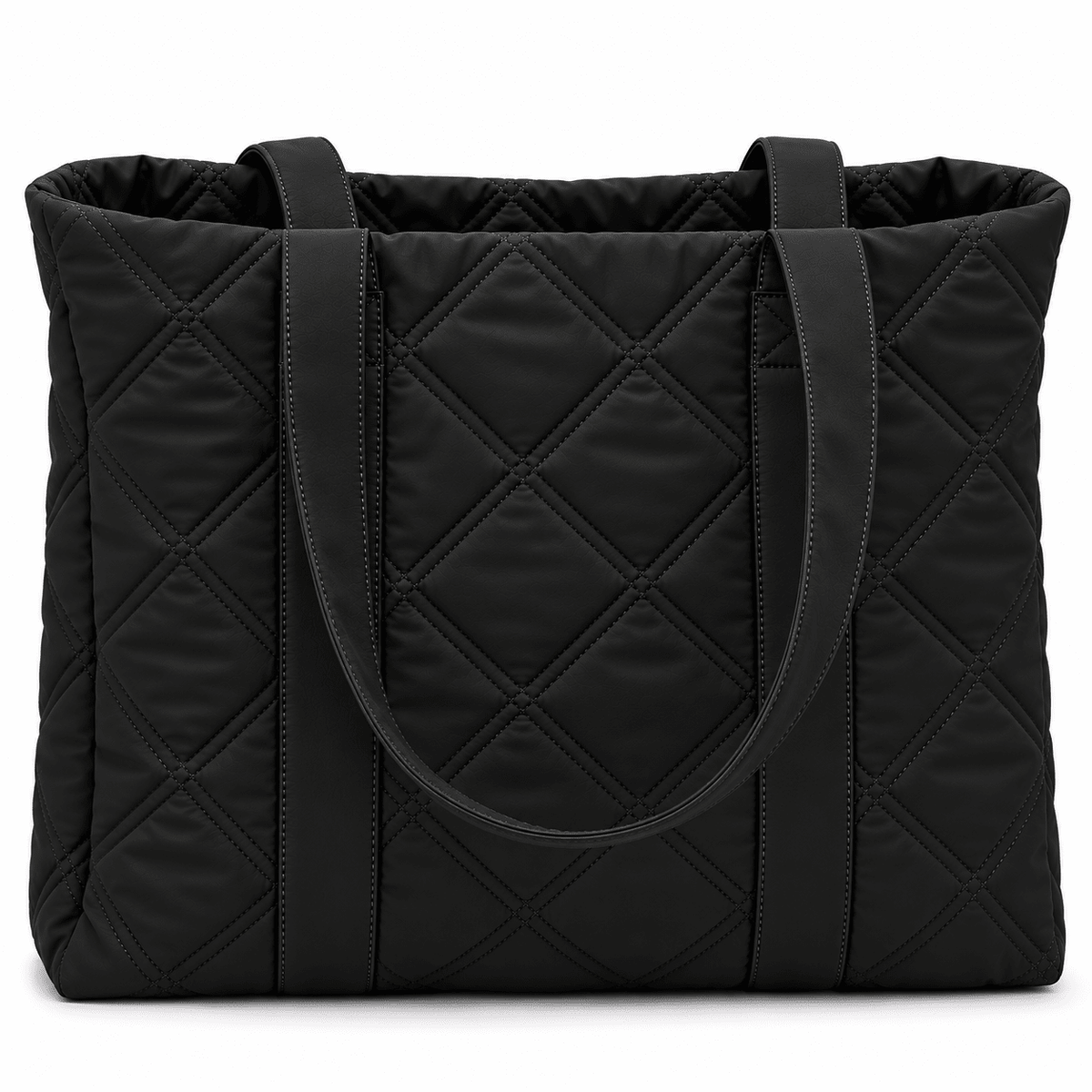 Women's Quilted Tote Bag with Large Capacity and Elegant Design — Laurene Fontaine Women's Quilted Tote Bag with Large Capacity and Elegant Design — Laurene Fontaine 