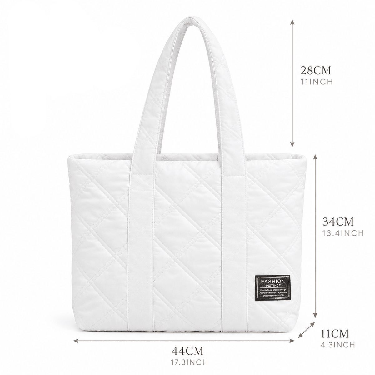 Women's Quilted Tote Bag with Large Capacity and Elegant Design — Laurene Fontaine Women's Quilted Tote Bag with Large Capacity and Elegant Design — Laurene Fontaine 