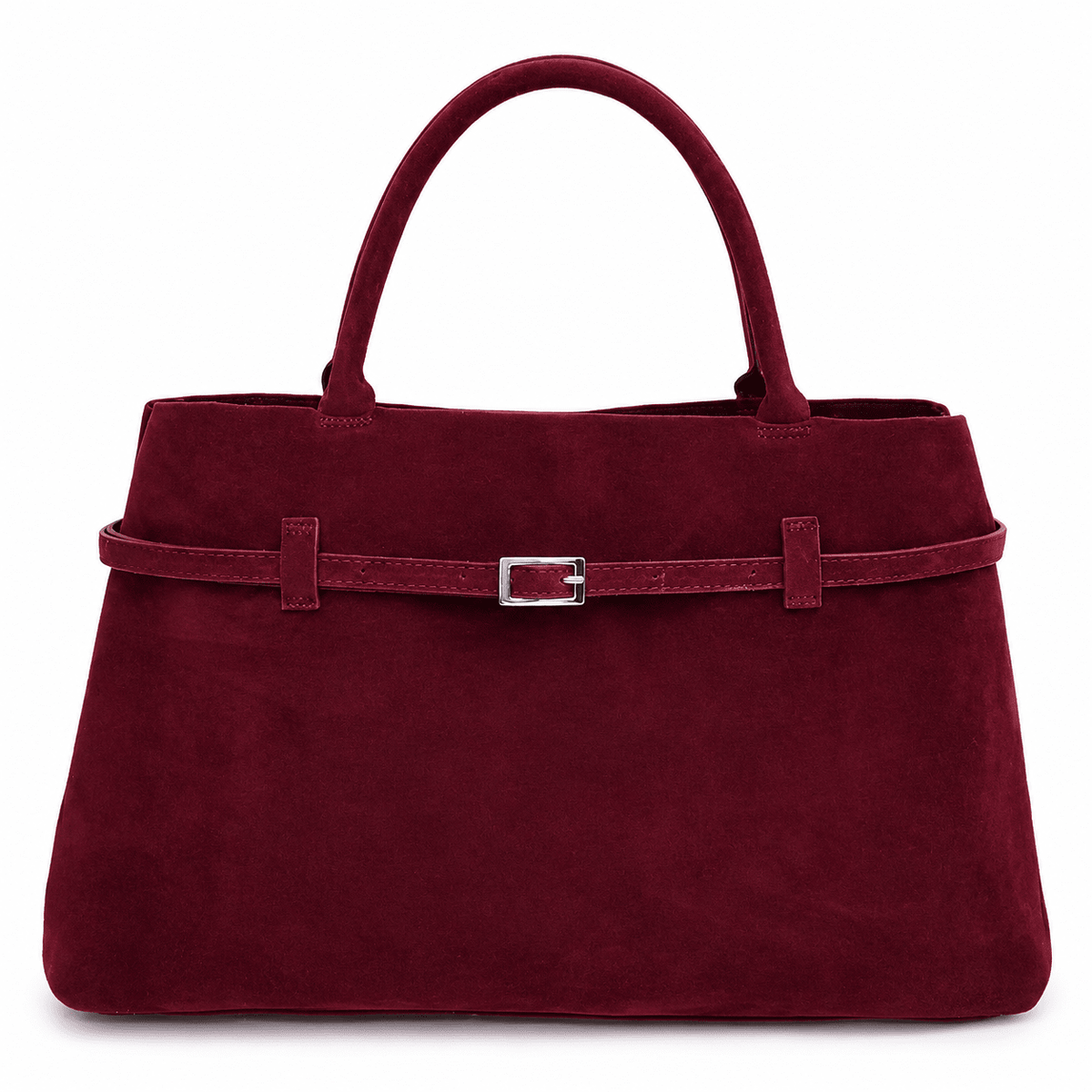 Women's Suede Shoulder Bag — Delicate & Elegant Design | Maeline Women's Suede Shoulder Bag — Delicate & Elegant Design | Maeline Burgundy