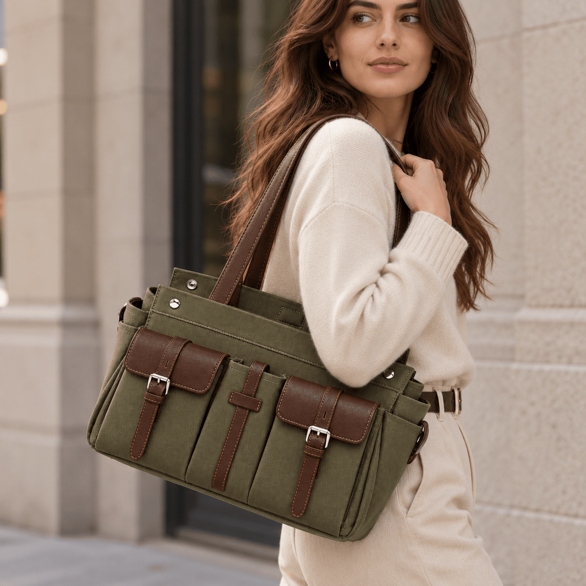 Women's Tote Bag — Classic Elegance and Spacious Interior | Belmonde Women's Tote Bag — Classic Elegance and Spacious Interior | Belmonde 